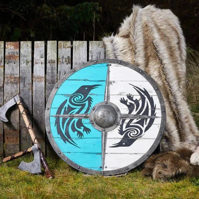 Eivor Valhalla Raven Authentic Viking Shield