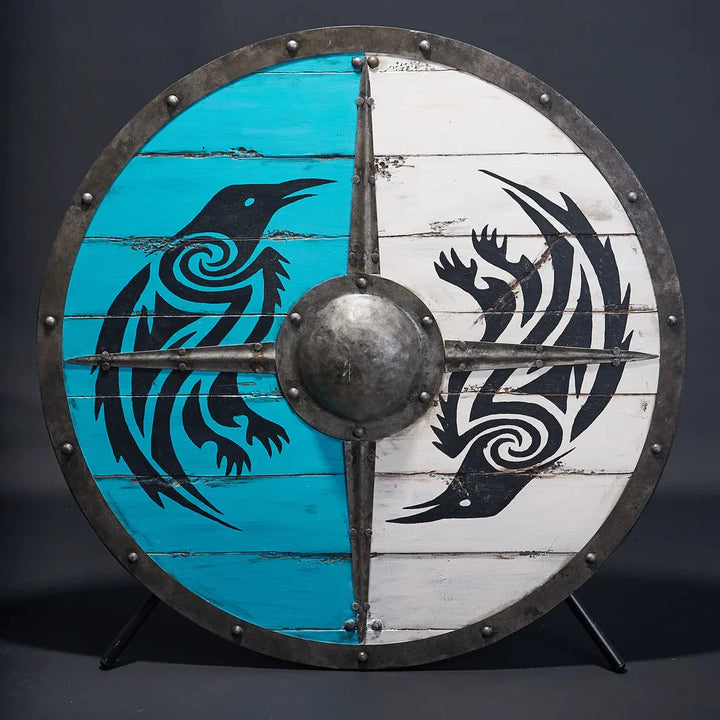 Eivor Valhalla Raven Authentic Viking Shield