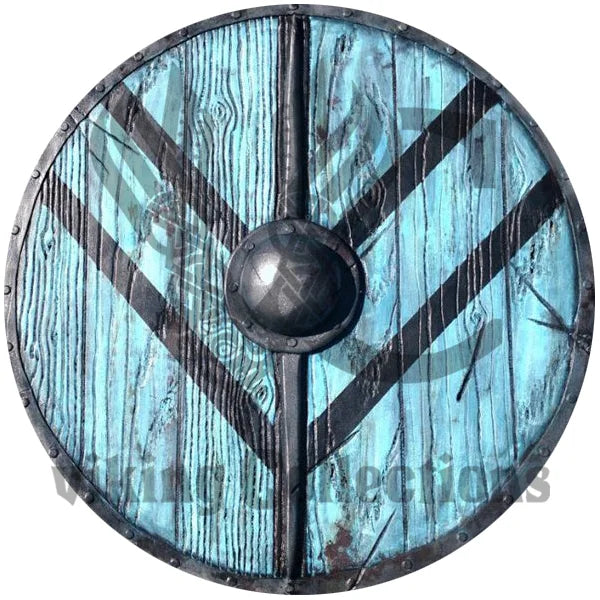Lagertha Shieldmaiden Plank Blue Viking Shield