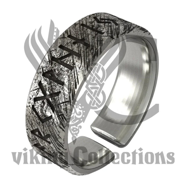 925 Sterling Silver Viking Ring - Alliance of the Eternal Runes