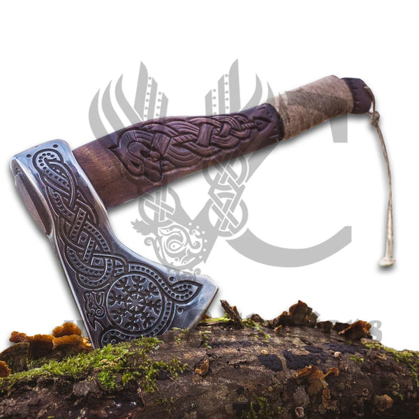 "CELTIC" Engraved Runes Viking Axe