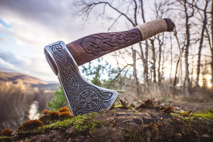 "CELTIC" Engraved Runes Viking Axe