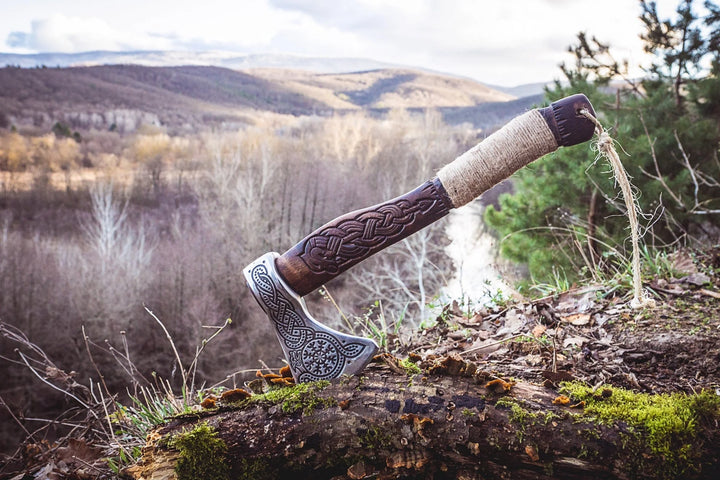 "CELTIC" Engraved Runes Viking Axe