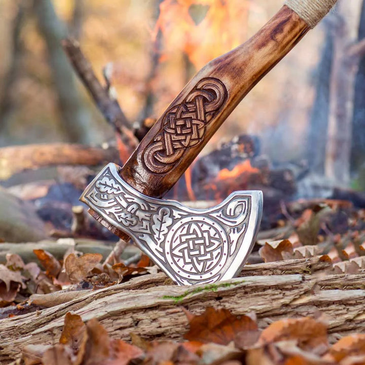 "Celtic Wood Carving" Viking Axe