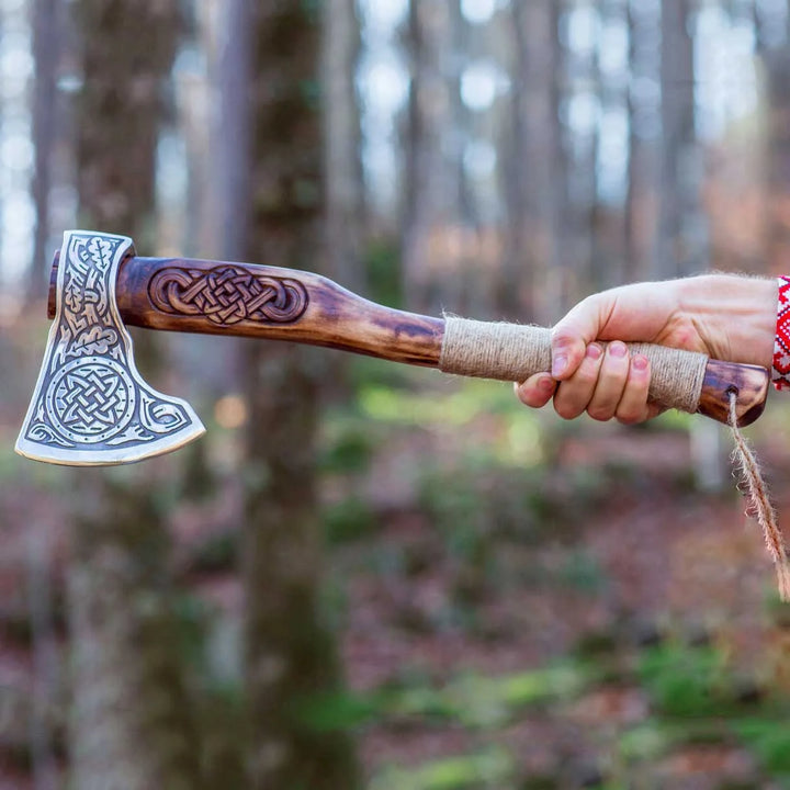 "Celtic Wood Carving" Viking Axe