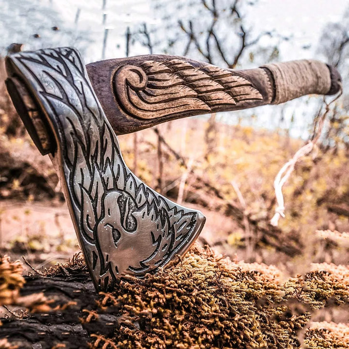 "Eagle Etched" Viking Axe