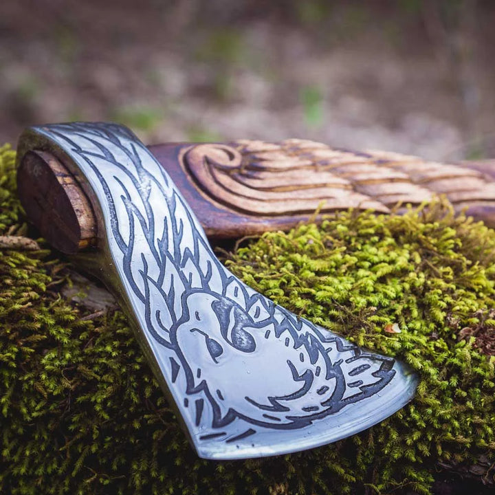 "Eagle Etched" Viking Axe