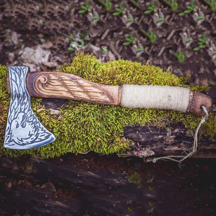 "Eagle Etched" Viking Axe