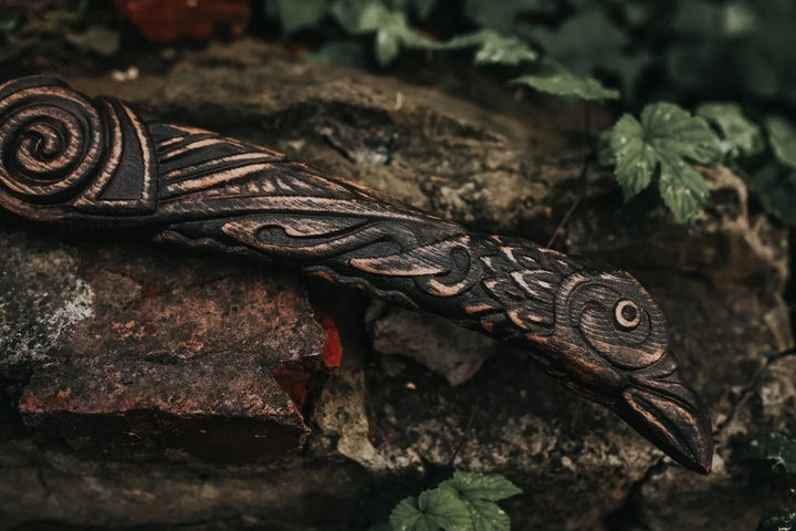 "The Twin Ravens" Viking Axe