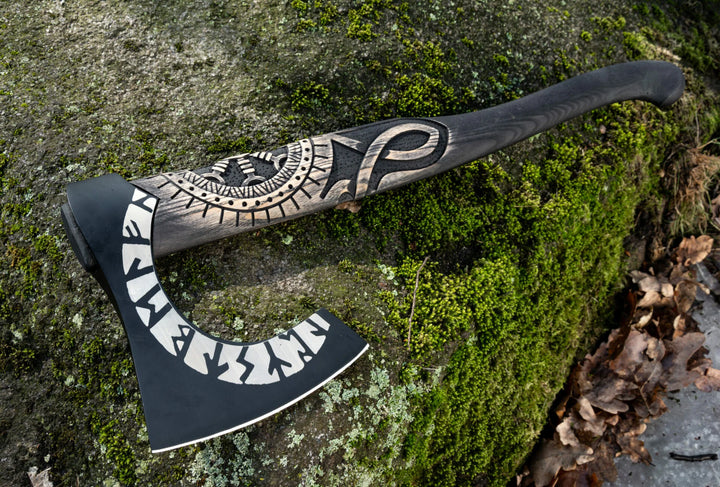 "Aegishjalmur Norse" Viking Axe