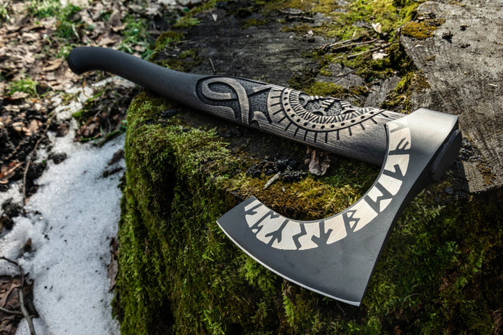 "Aegishjalmur Norse" Viking Axe