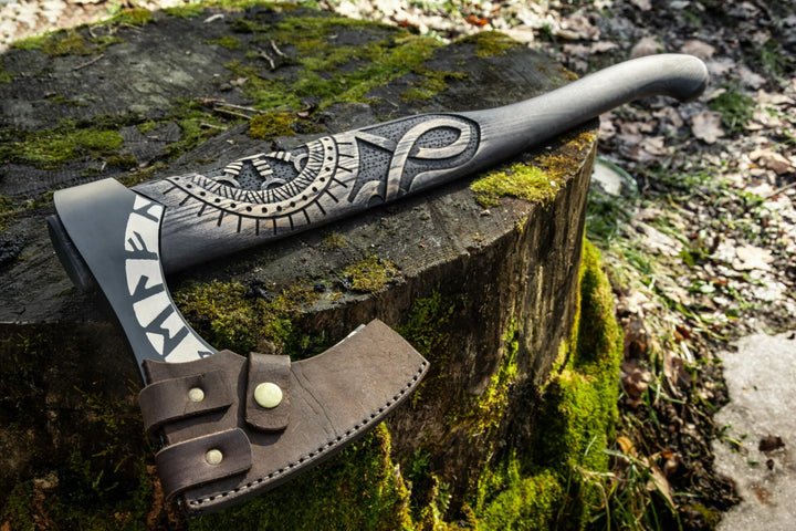 "Aegishjalmur Norse" Viking Axe