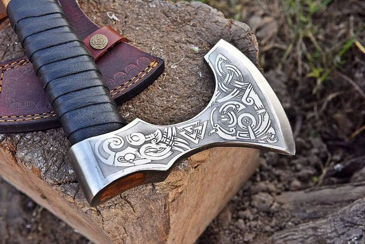 "The Helm Of Awe" Viking Axe