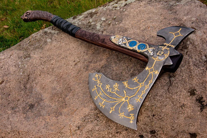 "Ragnarok Kratos" Viking Axe