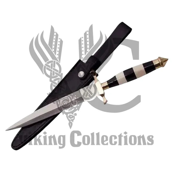 Black/White Tactical Medieval Dagger