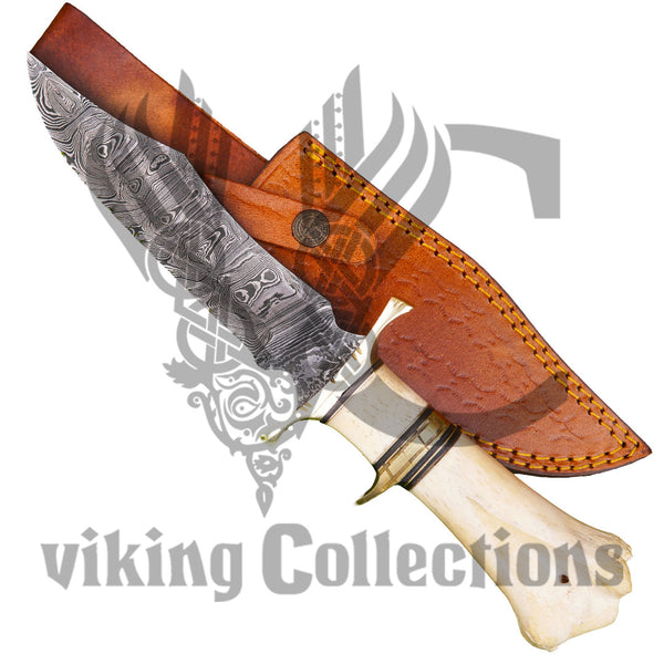 Bone Handle Bowie Viking Knife