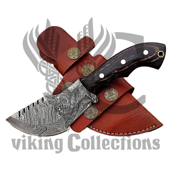 Colored Wood Handle Tracker knife