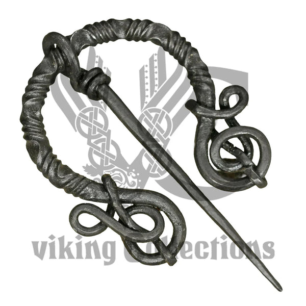 Decorated Iron Cloak Pin