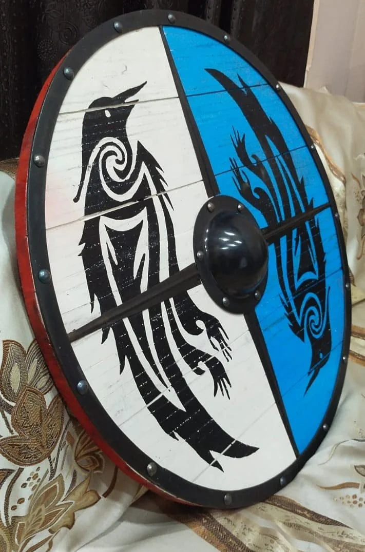 Eivor Valhalla Raven Authentic Viking Shield