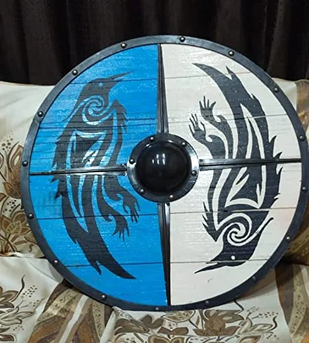 Eivor Valhalla Raven Authentic Viking Shield