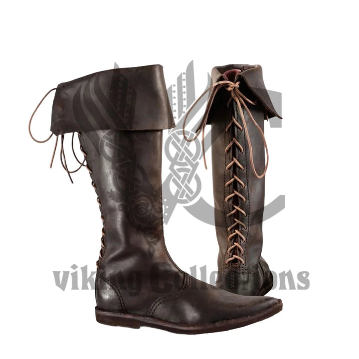 Gothic Shoes Lace-up high brown