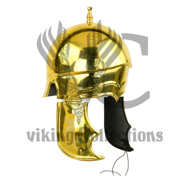 Greek Attic Helmet – 18 Gauge Brass