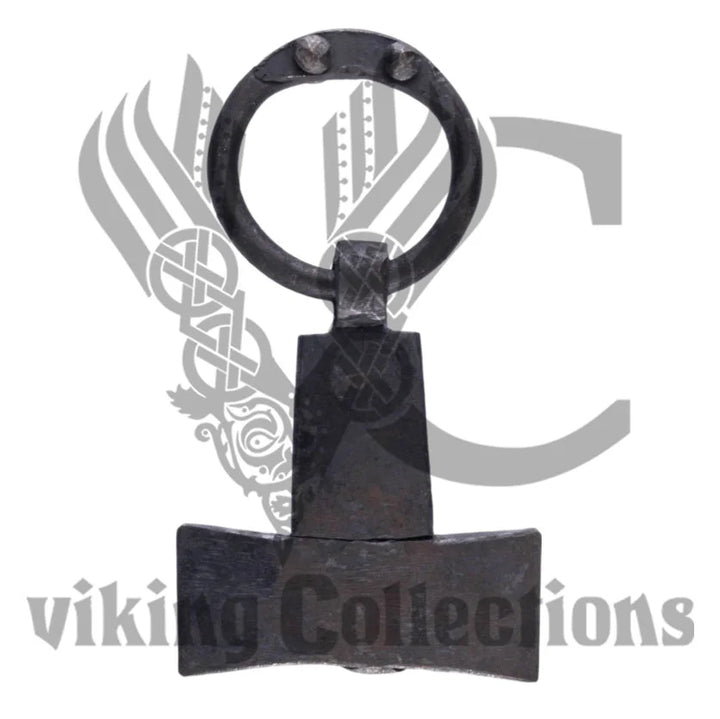 Hand-Forged Thor's Hammer Steel Pendant