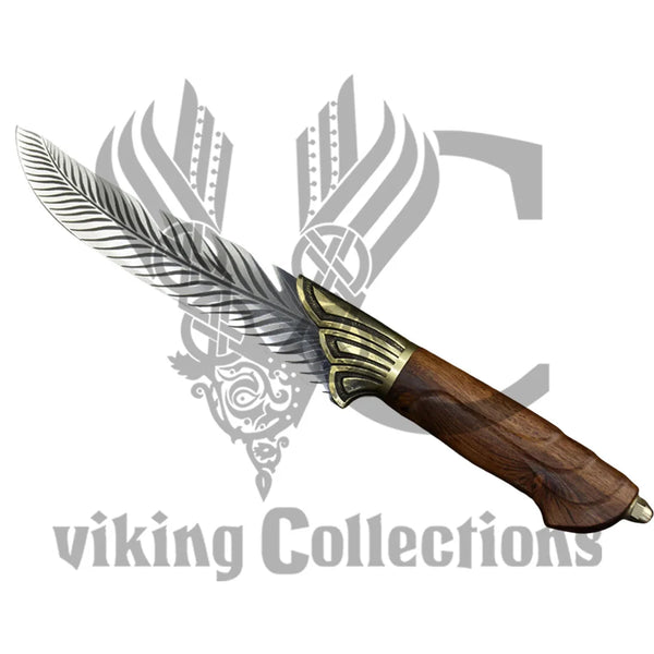 Hand made Leaf Design Viking Knife