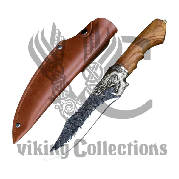 Hand made Ouroboros Viking Knife