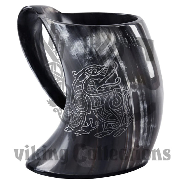 Horn Beer Mug | Tankard - Dragon