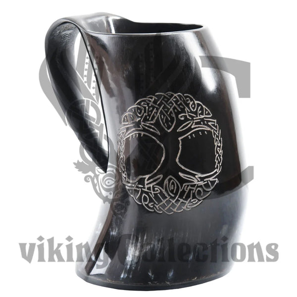 Horn Beer Mug | Tankard - Yggdrasil