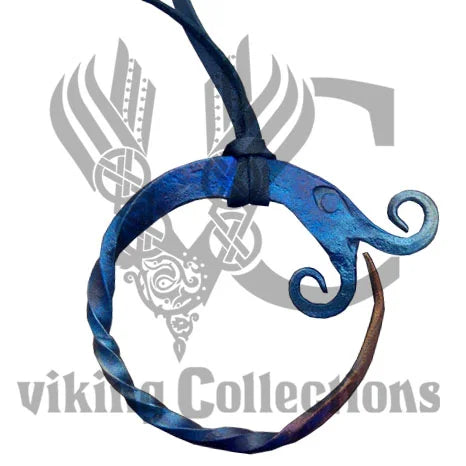 Jörmungandr Hand Forged Viking Pendant