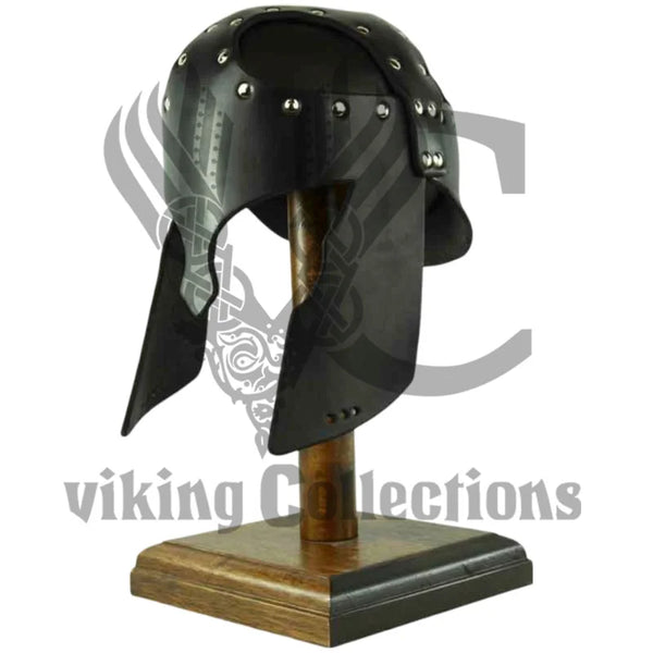 Leather Greek Helmet