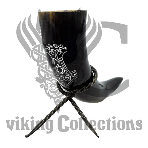 "Mjölnir" Drinking Horn