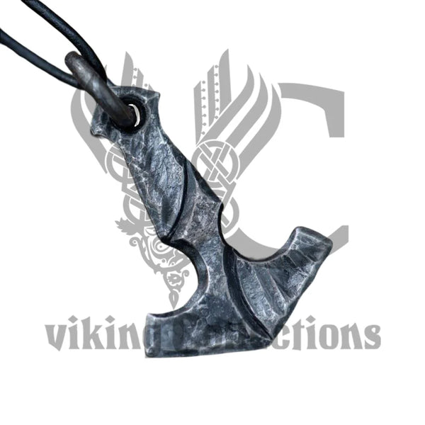 Mjolnir Hand Forged Steel Pendant