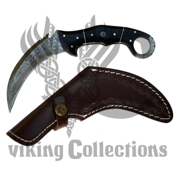 Personalized Karambit Knife W/Leather Sheath