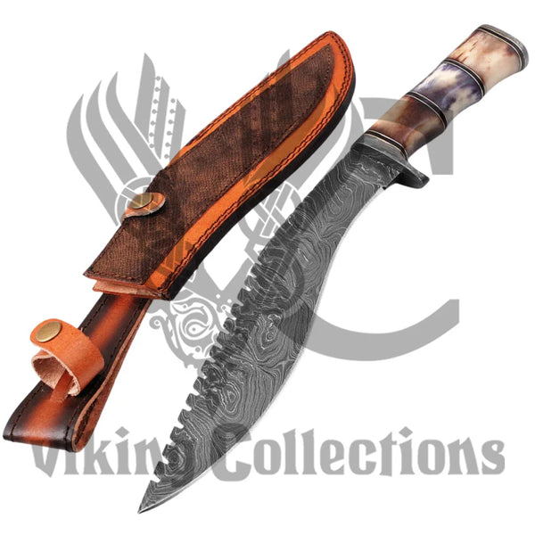 Sawback Machete & Hunting Kukri Knife