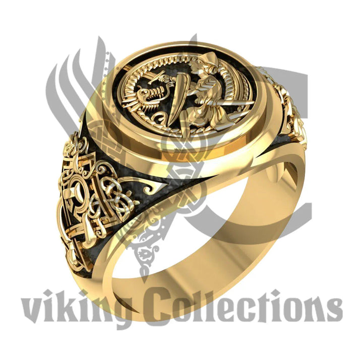 Siegfried & Fafnir norse viking ring