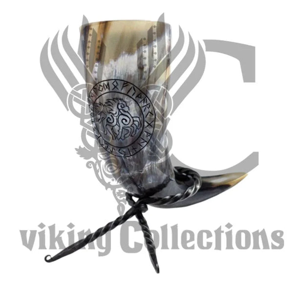 "Sleipnir" Drinking Horn