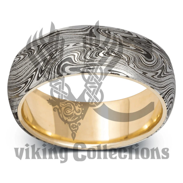 The Halford Damascus Steel Ring