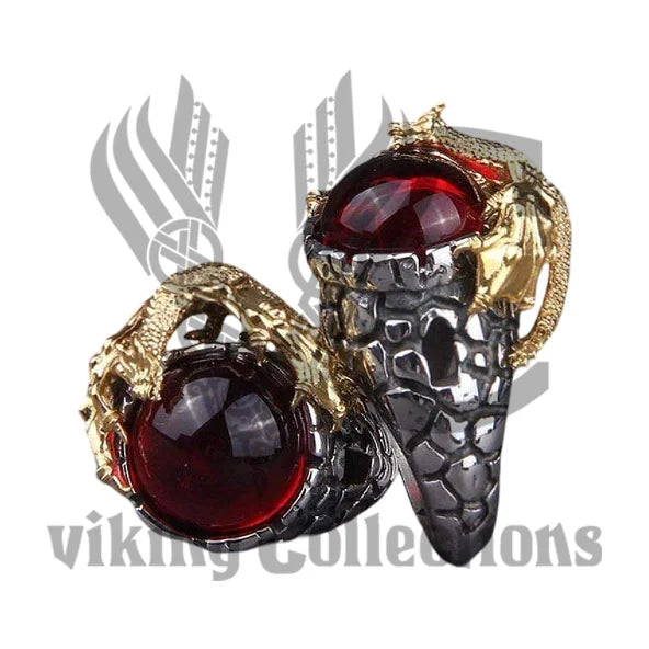 Viking Guardian Dragon Ring - Stainless Steel